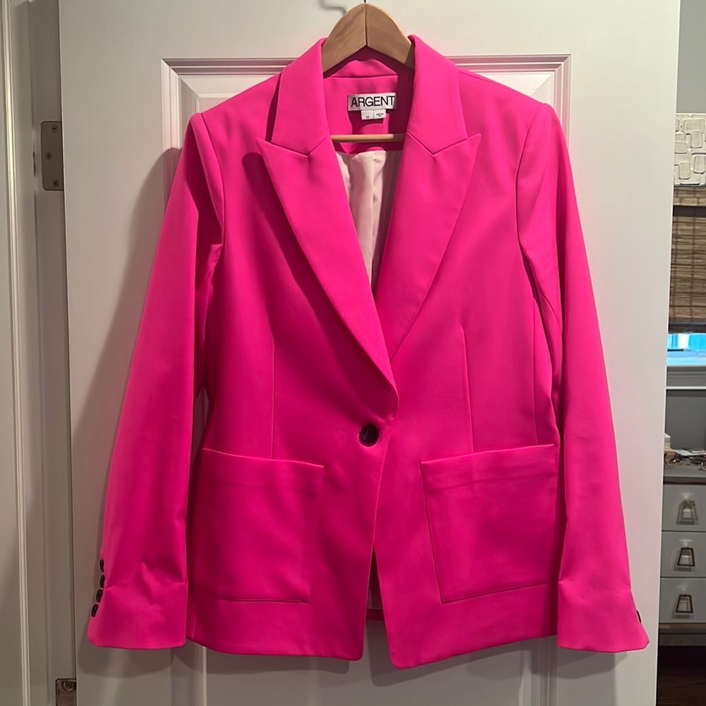 Argent hot pink blazer, size 12. Never worn!